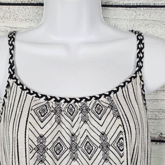 Maurices Black & White Striped Cami Tank Top Size L - Picture 2 of 8